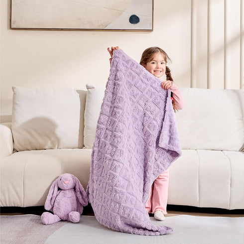 30x40 Cozy Belle Bow Baby Blanket Ultra Soft Fleece Bow Blanket for Gender Reveal, Baby & Pet Stroller Blanket