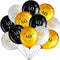 Blulu 40th Birthday Balloons for Men - 45 Pcs Black Gold White Happy 40th Birthday Decorations for Women 40 Years Old