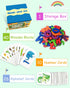 Gojmzo Number and Alphabet Flash Cards – Montessori Educational Toys for 3-5 Year Old – Learning Activities Puzzle Game