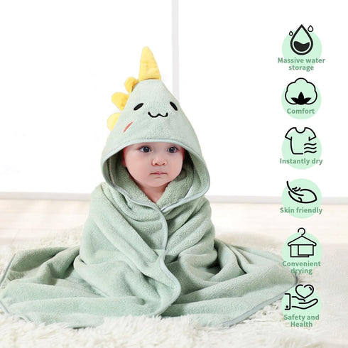 4 Packs (4Pack) Hooded Baby Towels, Premium Soft Baby Bath Towels with Hood for Babies, Toddler, Infant - Ultra