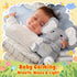 BRICHOEE Breathing Stuffed Animal, Soothing Elephant Stuffed Animal with Moving Ears, Breathing Motion, Calming Sound