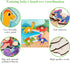 Set of 4 Wooden Peg Puzzles for Toddlers 1-3, Educational Preschool Toy for Ages 2-4, Ideal Gift for Boys and Girls