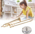 Copper Miniature Trombone with Stand and Case, Dollhouse Musical Instruments Accessories for Mini Musical Model