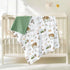 30 40 Inch (75 100 cm) HOMRITAR Baby Blanket for Boys Girls Soft Plush Minky Toddler Blanket with Double Layer Dotted