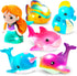 Tub Works Mermaid Lagoon Light Up Bath Toys, 6 Pack | Water-Activated