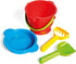 Hape Beach Basics Sand Toy Set Including Bucket Sifter, Rake, and Shovel