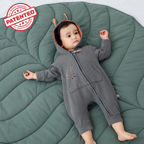 56x43-Inch Tummy Letalong Leaf Nursery Rug, Machine Washable Baby Play Mat for Nursery Decor, Floor Mat for Baby Gifts