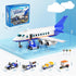 City Passenger Airplane Building Set, Compatible with Lego Plane Blocks Toy, Fun Airport Gift