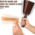 Nuanchu 4 Pcs Matraca Noise Makers, Steel Cow Bells Ratchet Wooden Spinning Rattle for Games Party Sports
