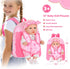 12" Backpack Box,12 Inch 3+ DONTNO Baby Doll with Carrier in Gift Realistic Baby Dolls with Clothes and Accessories,Toy