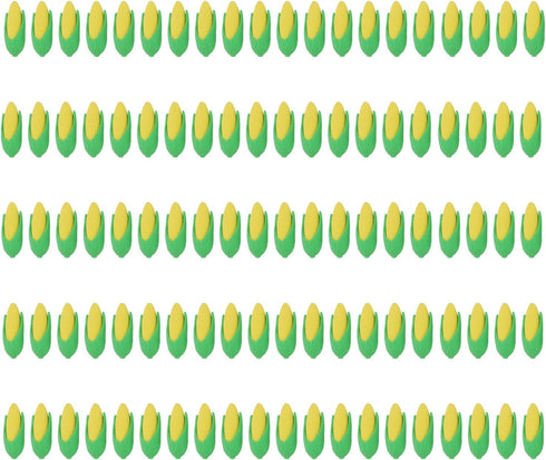 Mini Food Erasers, 100Pcs Mini Corn Erasers, Funny Vegetable Shape Pencil Erasers for Party Favors, Classroom Rewards,