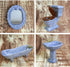 BESTLEE Set 4PCS-1:12 Dollhouse Furniture Miniature Bathroom Purple Bathroom Accessories Scale (Violet)