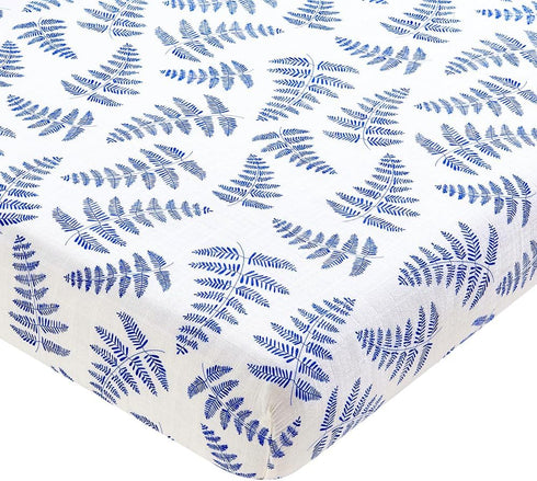 Margaux & May Organic Muslin Crib Sheet 100% Organic Cotton, Fitted Crib