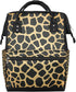 Hsnar Giraffe Skin Prints Waterproof Diaper Bag Backpack Large Capacity Baby Bag with