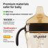 6m+, 10 oz, 1 Pack Thyseed Spill-Proof Weighted Straw Sippy Cup, Baby Transition Trainer, Soft Silicone Spout
