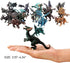 Liberty Imports 12 Pack Deluxe 3D Action Figures Realistic Figurine Puzzles in Jurassic Hatching Eggs for Kids