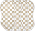 J JOYSAY Checkered Plaid Dark Beige Baby Burp Cloths for Boys Girls Large 22''x11''