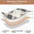 EtherSpher 1-Piecing foldablummy 50'' 50''con Black Beige Plaids Large Stylish Thick Play mat for Baby for Floor Time