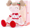 Gloveleya Baby Doll Girl Gifts, Plush Toys Soft Dolls, Cherry Girl Red 14 Inches with Gift Box