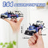 Set 2PCS,City 3-5 4-7 8-12 1:64 haomsj Mini Rc Tow Truck Toy with Mini Metal Car Service Vehicle Remote Control Tow