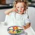 Silicone Baby Feeding Set, 2 Pack Divided Plates with Suction, 2 Pack Spoons and Forks, BPA Free, Baby Led Weaning