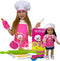 Kids Baking Set with Apron, My Lil Chef Hat, Oven Mitt, Easy Bake Recipe Book & Cooking Toys, 18 Inch Doll Apron