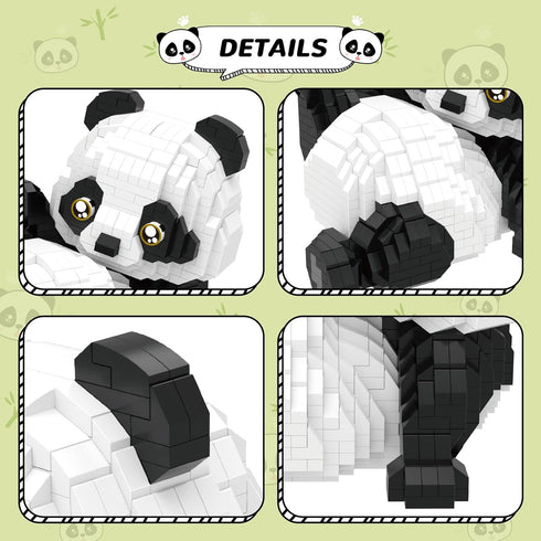 Mini Building Blocks Animals Sets, 1154 PCS Micro Mini Panda Building Toy Bricks for Adults and Kids