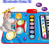 Baby Musical Mat Toddler Toys Age 1-2, 3 in 1 Piano Drum Play Mat for 12-18 Months, Birthday Gifts for Boys Girls