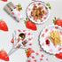2 Pcs Strawberry Tablecloth, Plastic Table Covers 87 x 51 Inches for Birthday Party Supplies