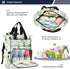SUABO Backpack Beautiful Leaf Pattern Baby Diaper Bag Large Bag Waterproof Travel Diaper Bags for Moms and Dads