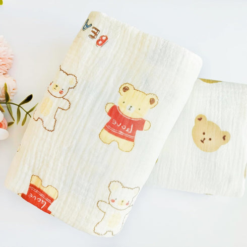39.5 39.5 inches(100x100cm) Muslin Newborn Baby Swaddle Blanket x Unisex Swaddling Wrap Soft Silky Muslin Swaddle
