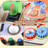 2-4,Wooden Montessori Busy Board for Toddlers Sensory Steering Wheel Toys with LED Light Switch,Travel Toy Educational