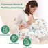 AMASKY Nursing Pillow, More Support for Mom and Baby, Removable Cotton Cover and Colorful Animal Patterns, Machine