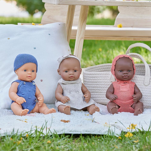 Miniland Doll, 12 5/8'' Caucasian Boy, Anatomically Correct, Quality, Inclusion, Made in Spain