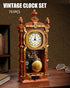 TYCOLE Set, 6+ Vintage Pendulum Clock Building Block Stem Toy with Real Clock Function and Linkable Mechanical