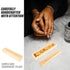 VOSAREA Lidded Wooden Pregnancy Test Keepsake Box Elegant Announcement Storage Case for First Positive Test Beautifully