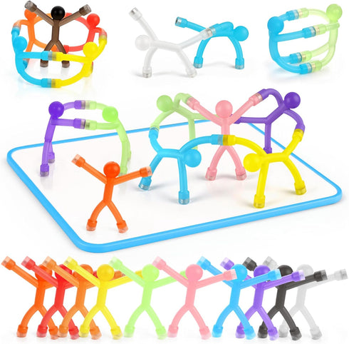3 otters 24PCS Magnetic People, Magnet Men with White Board Fridge Magnets