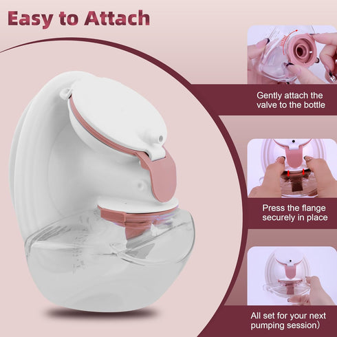 Kearnybo M9-6 Pack 150ml Pump Bottles Compatible with Breastmilk Storage Containers, Electric Breast Pump Replacement
