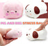 ZTATU (2-Pack) Squishy Dogge & Piggy Stress Balls for Kids Squishy Fidget Toys Sensory Stress Toys, Stress Dough Ball
