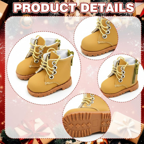 3 18 Inch Bencailor Pairs Winter Doll Boots and Shoes Christmas Dolls Shoes American Themed Boots Skates for Dress