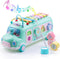 5-in-1 Baby School Bus Xylophone Toys for 1 Year Old Girl Gifts,