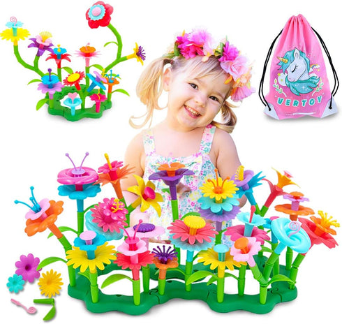 VERTOY Gifts for 3 4 5 6 Year Old Girls, Flower Garden