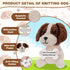 HOMQYTE Inspirational Gift - Positive Crochet Dog Animals with Affirmation Card Handmade Crochet Beagle Plush Doll