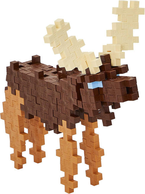PLUS PLUS - Moose - 70 Piece Tube, Construction Building Toy, Interlocking Mini Puzzle Blocks for Kids