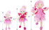 June Garden 12" Enchanted Garden Fairy Doll Elida, Plush Soft Doll Girl Gift - Pink Outfit and Wings