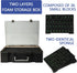 Portable Miniature Figure Storage & Carrying Case, 4 Foam Layers fits 108 Infantry Minis & Pick & Pluck for Large
