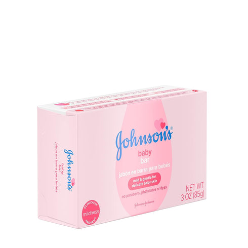 3 oz (Pack 6) Johnson's Baby Body Soap Bar, Gentle for Baby Bath and Skin Care, Hypoallergenic and Dermatologist