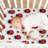 Set, Mattress#194 Fitted Crib Sheets for Boys Girls, Soft Breathable Comfortable Ladybug Baby Sheet Crib Sheets Fits