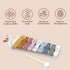 8 1+ SPEEDY MONKEY Colorful Xylophone Tuned Metal Keys with Wooden Mallet, Safe Musical Toy for Toddlers Years