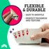 Copag 1546 Design 100% Plastic Playing Cards, Bridge Size Green/Burgundy (1 Set)